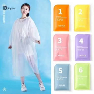 Áo Mưa Di Động Dày Chống Thấm Nước 1 Lần Dành Cho Nam Nữ – Du Lịch, Cắm Trại, Ngoài Trời