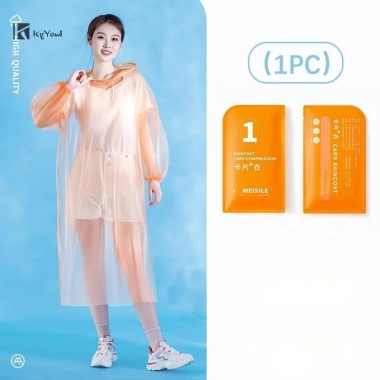 Áo Mưa Di Động Dày Chống Thấm Nước 1 Lần Dành Cho Nam Nữ – Du Lịch, Cắm Trại, Ngoài Trời
