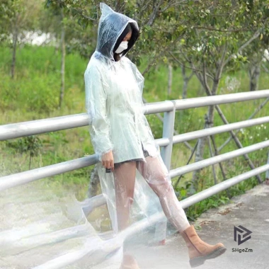 Áo mưa di động nam nữ chống nước có mũ trùm đầu, phù hợp cắm trại và đi bộ - 19.980₫