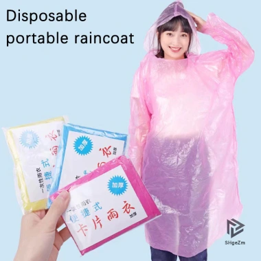 Áo mưa di động nam nữ chống nước có mũ trùm đầu, phù hợp cắm trại và đi bộ - 19.980₫ 5
