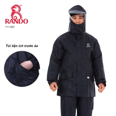 Áo Mưa Dù Phản Quang RANDO Giá Sỉ 422k – Không Thấm Nước, Nam Nữ Đi Phượt