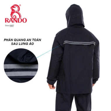 Áo Mưa Dù Phản Quang RANDO Giá Sỉ 422k – Không Thấm Nước, Nam Nữ Đi Phượt