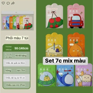 Áo mưa dùng 1 lần cho bé, nhỏ gọn bỏ túi tiện lợi, hoạt hình dễ thương, chỉ 17.5k 4