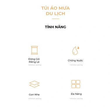 Áo Mưa Dùng Một Lần Bỏ Túi Nhỏ Gọn, Tiện Lợi Cho Mọi Người - Chỉ 25.000₫