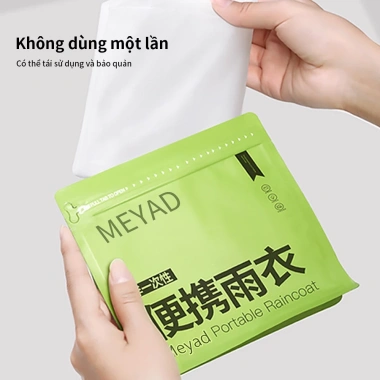 Áo Mưa EVA Cao Cấp Dùng Nhiều Lần Cho Người Lớn Chống Thấm Siêu Bền 150-185cm 7