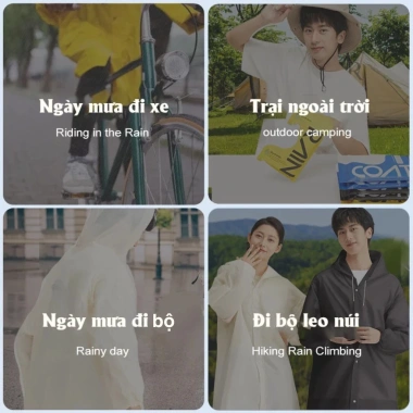 Áo mưa Eva chống thấm, thoáng khí, gọn nhẹ, giá chỉ 28.900₫ - Siêu tiện lợi 7
