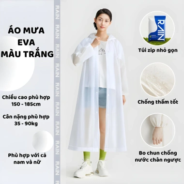 Áo mưa Eva chống thấm, thoáng khí, gọn nhẹ, giá chỉ 28.900₫ - Siêu tiện lợi 9
