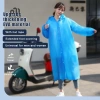 Áo mưa EVA dày thời trang cho trẻ em, chống thấm, tái sử dụng, du lịch 2