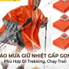 Áo Mưa Giữ Nhiệt Loại Dày RunZone - Cứu Sinh, Chống Thấm, Giá 90k