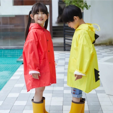 Áo Mưa Khủng Long Trẻ Em Có Mũ Kính Trong Suốt - Vải EVA Chống Thấm, Gập Gọn, Dành Cho Bé 8