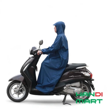 Áo mưa kín người Hasu vải dù tổ ong siêu nhẹ, chống thấm, chống tạt - 55.000đ 3