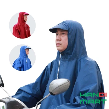 Áo mưa kín người Hasu vải dù tổ ong siêu nhẹ, chống thấm, chống tạt - 55.000đ 5