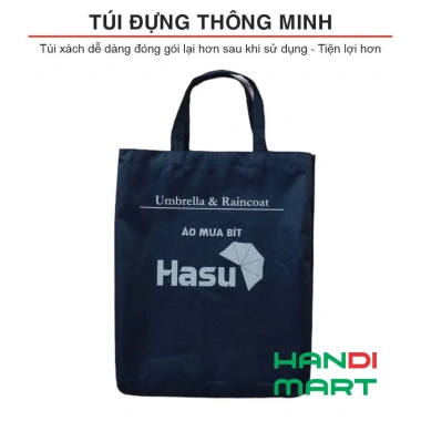 Áo mưa kín người Hasu vải dù tổ ong siêu nhẹ, chống thấm, chống tạt - 55.000đ 7