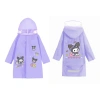 Áo mưa Kurumi cho bé 4‑13 tuổi, rộng đeo balo, tấm chắn, phản quang 106.000₫