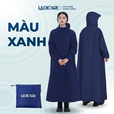 Áo mưa LADICARE măng tô vải da cá siêu bền, chống thấm, nam nữ đi xe máy – 169k 10 Áo mưa LADICARE măng tô vải da cá siêu bền, chống thấm, nam nữ đi xe máy – 169k 10