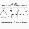 Áo mưa LD che phủ toàn thân cho xe máy, xe điện, tai gương, viền phản quang, kính chắn mưa siêu bền - Giảm còn 145.000 VND 4