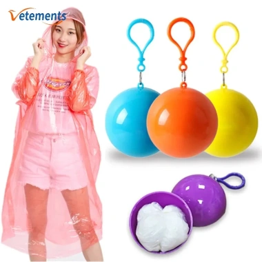 Áo Mưa Mini Dày Dặn Chống Thấm Nước, Móc Khóa Tiện Dụng, Người Lớn & Trẻ Em 19.980₫