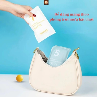 Áo mưa mini nén chân không dùng một lần, gọn nhẹ dạng thẻ, tiện lợi tái sử dụng 9.900₫