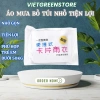 Áo mưa mini nén chân không dùng một lần, siêu gọn nhẹ, phù hợp người dưới 50kg, chỉ 60.000₫