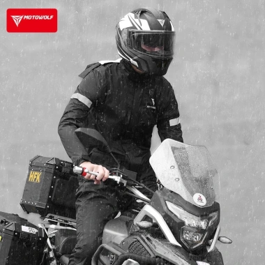 Áo mưa Motowolf chính hãng – Bộ xanh dạ quang/đen, siêu nhẹ, chống thấm, giá ưu đãi 679.000đ 4