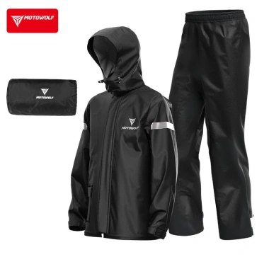 Áo mưa Motowolf chính hãng – Bộ xanh dạ quang/đen, siêu nhẹ, chống thấm, giá ưu đãi 679.000đ 7
