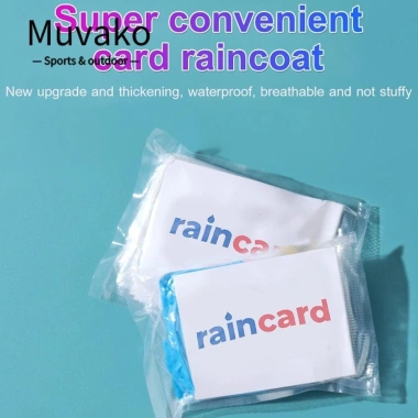 Áo mưa Muvako siêu mỏng 3/5/10 chiếc dùng một lần, poncho khẩn cấp cho đi bộ, du lịch