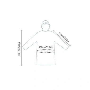 Áo mưa Muvako siêu mỏng 3/5/10 chiếc dùng một lần, poncho khẩn cấp cho đi bộ, du lịch