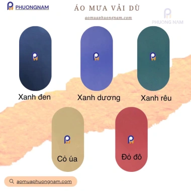 Áo mưa nam Bit Hông Phương - vải dù tổ ong, da cá siêu bền, chỉ 80.000 VND