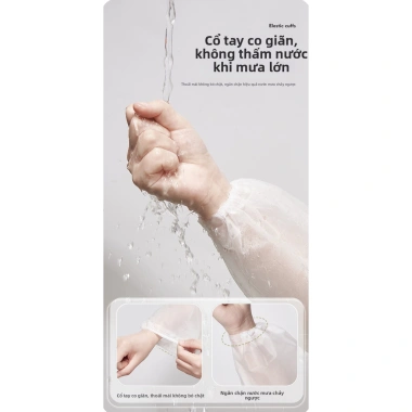 Áo mưa người lớn dày dài EVA chống nước, nhiều màu, gập gọn tiện lợi 28.998 VND