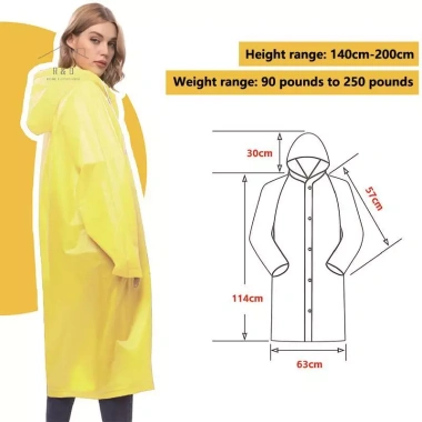 Áo mưa người lớn không dùng một lần dày, chống thấm mạnh, du lịch leo núi