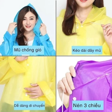 Áo mưa người lớn Măng Tô 2.022 chất EVA chống thấm, mới về, giảm giá 29k