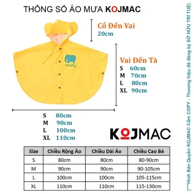 Áo mưa nhập khẩu bé 5-12 tuổi - vải cao cấp, chống thấm, họa tiết dễ thương, đeo balo, 136.000 VND