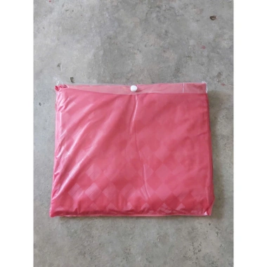 Áo mưa nhựa cao cấp cánh dơi caro 1m4 - Siêu bền, rộng dài, có kính đèn xe ban đêm 5