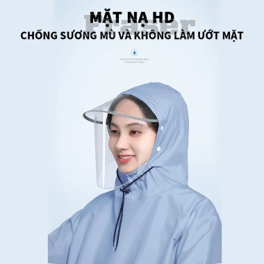 Áo Mưa Nhựa Kendo Thiết Kế Nhật Bản - Vỏ Bọc Tay, Màn Hình Ẩn, Chống Thấm