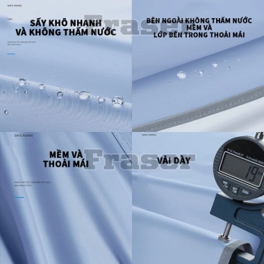 Áo Mưa Nhựa Kendo Thiết Kế Nhật Bản - Vỏ Bọc Tay, Màn Hình Ẩn, Chống Thấm