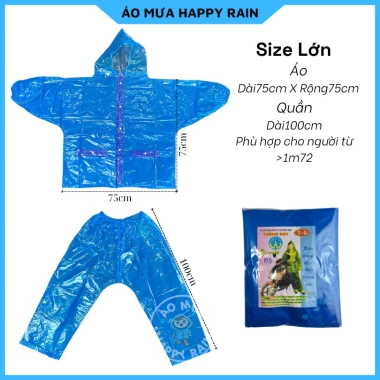 Áo mưa nilon dày dặn loại 1 Ngọc Ánh - Phượt dùng nhiều lần, chỉ 35.000₫ 2 Áo mưa nilon dày dặn loại 1 Ngọc Ánh - Phượt dùng nhiều lần, chỉ 35.000₫ 2