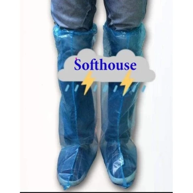 Áo mưa nilong siêu nhẹ, ủng bao giày đi phượt không mùi, bền chắc, giá rẻ 7.000₫