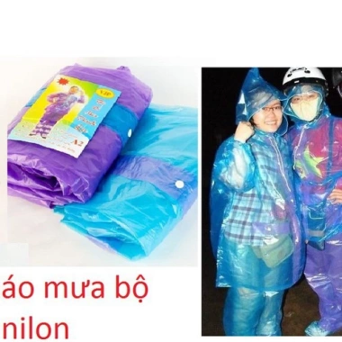 Áo Mưa Nylon Siêu Nhẹ Cao Cấp Dùng Nhiều Lần - FREESHIP Giá 19.000đ