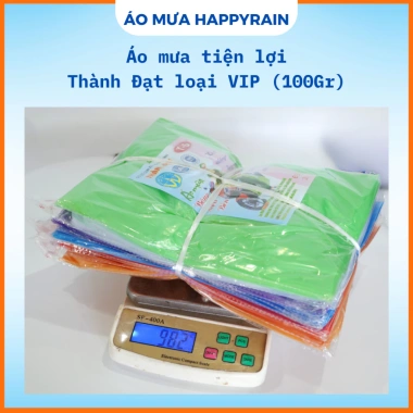 Áo Mưa Nylon Thành Đạt VIP 100g & Loại 1 60g - Chống Nước, Nhẹ Gọn, Giá 84k
