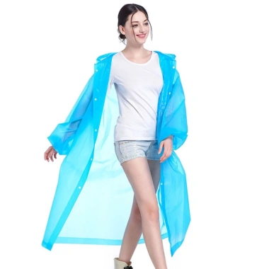 Áo mưa PEVA EVA kiểu áo khoác siêu nhẹ, chống thấm, phù hợp du lịch - Giá 41.870₫