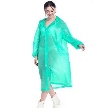 Áo mưa PEVA EVA kiểu áo khoác siêu nhẹ, chống thấm, phù hợp du lịch - Giá 41.870₫