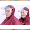 Áo mưa phản quang 7XL bao phủ toàn thân, tai thỏ xỏ gương, kính chắn mưa - 128.000₫ 2