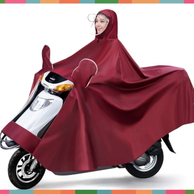 Áo mưa phản quang 7XL bao phủ toàn thân, tai thỏ xỏ gương, kính chắn mưa - 128.000₫