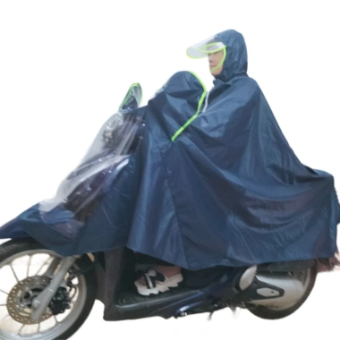 Áo mưa phản quang 7XL bao phủ toàn thân, tai thỏ xỏ gương, kính chắn mưa - 128.000₫