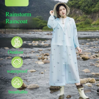 Áo mưa phụ nữ toàn thân poncho du lịch, chống bão dày, di động leo núi - Giá 70.487₫