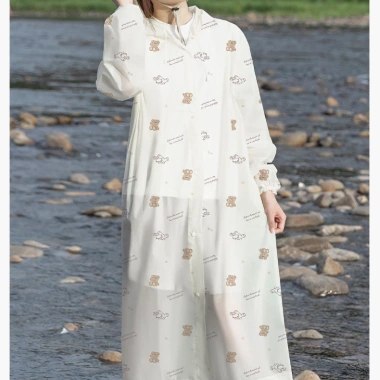 Áo mưa phụ nữ toàn thân poncho du lịch, chống bão dày, di động leo núi - Giá 70.487₫