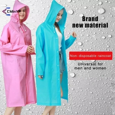 Áo Mưa Poncho Chống Nước Thời Trang Dành Cho Người Lớn & Trẻ Em - Dễ Mang Khi Du Lịch