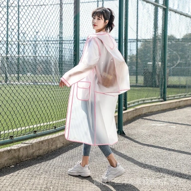 Áo Mưa Poncho Trong Suốt Dài Đến Giữa - Du lịch, giao nhanh, 129.536 VND
