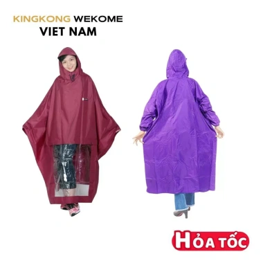 Áo Mưa PVC OCEAN Kiểu 1 Đầu Gọn Nhẹ, Chống Thấm, Dễ Gấp, Kính Phủ Đèn Xe 79.000₫
