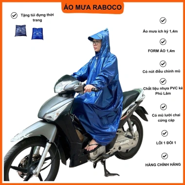 Áo mưa Raboco big size nam nữ nhựa vân kẻ PVC siêu dai - Giá chỉ 104.600₫ 7